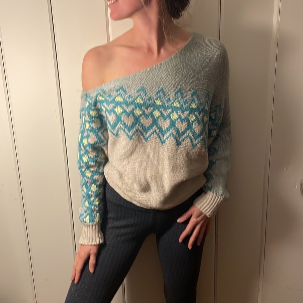 free people off the shoulder sweater
